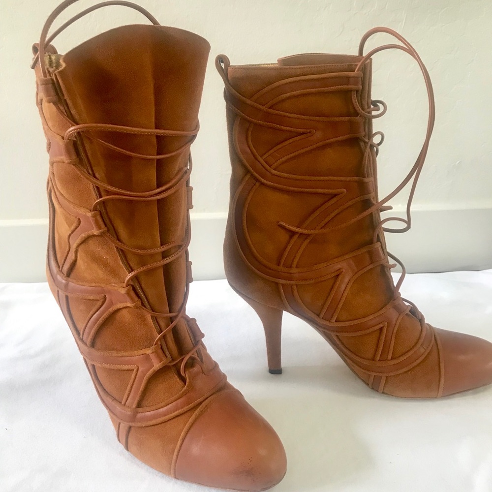 Emanuel Ungaro Lace Up Boots